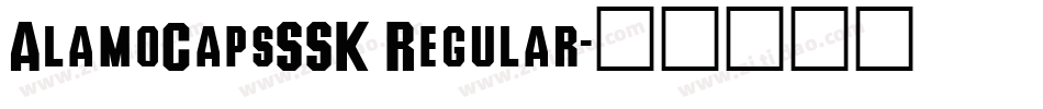 AlamoCapsSSK Regular字体转换